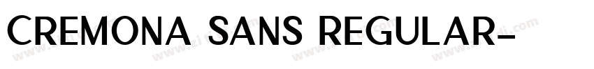Cremona Sans Regular字体转换